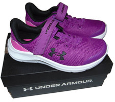NWB Girls UNDER ARMOUR GPS Pursuit 4 AC Sneakers Size 1Y Super Cute FS: