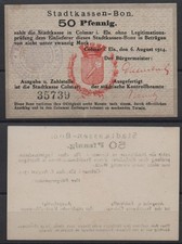 [30436] - Notgeld COLMAR, Stadtkasse, 50 Pf, 06.08.1914, Dießner 65.1b (= EUR 40
