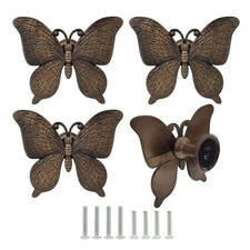 Butterfly Drawer Knobs 4 Pcs Vintage Fashion Butterfly Shaped Cabinet Pull Wa...