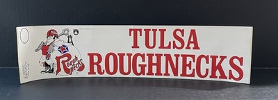 Vintage Tulsa Roughnecks Soccer NASL Bumper Sticker 80s - Unused *READ*