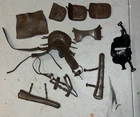 Marx Johnny West Thunderbolt Set Of Brown Cowboy Saddle Tack Missing 1 Stirrup