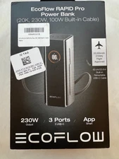 ECOFLOW Rapid Pro Power Bank 20000mAh, 230W Max Output with 100W Built-in  - NEW