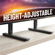 Universal Large TV Stand for 49” to 77” TVs up to 100lbs - 8.5” Height Adju