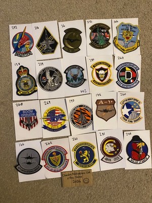 Sammlung von 20 USAF Aviation Squadron Patches - *RESTPOSTEN* - Lot 8