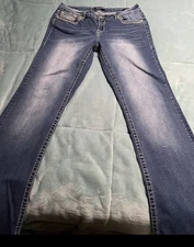 Vigoss size 14 Length 32 Heritage Fit Bootcut Denim Blue Jeans