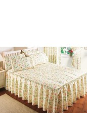 Cottage Garden Quilted Bedspread by Vantona
