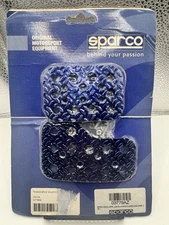 Sparco Blue Aluminum Race Pedal Set Manual 3-Piece Anodized Motorsport New