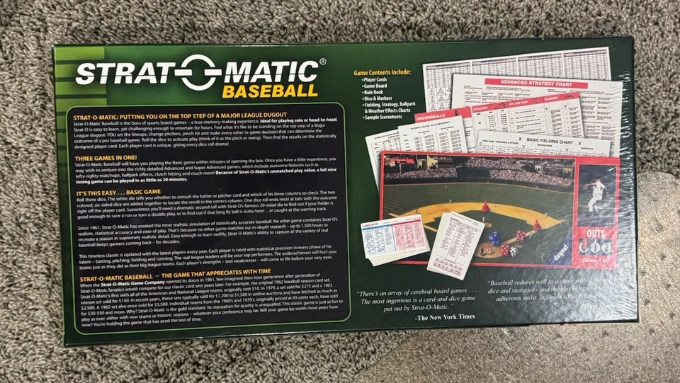 STRAT-O-MATIC BASEBALL BOARD GAME - brand new!  - Image 2 of 4