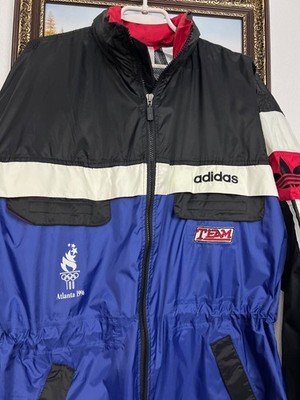 Vintage 90's Adidas Team Olympics Atlanta Jacket Windbreaker