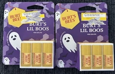 2x Burt's Bees Burt’s Lil Boos Halloween 3pc Mini Lip Balms 1.38g Each
