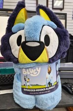 NEW Adult 43 in X 81 in Bluey Oversized Hooded Blanket