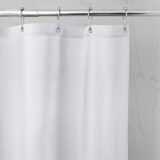 Better Homes and Gardens Waterproof Ultimate Shield Fabric Shower Liner, White
