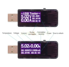 LCD USB Detector Voltmeter Ammeter Power Capacity Tester Voltage Current Meter T
