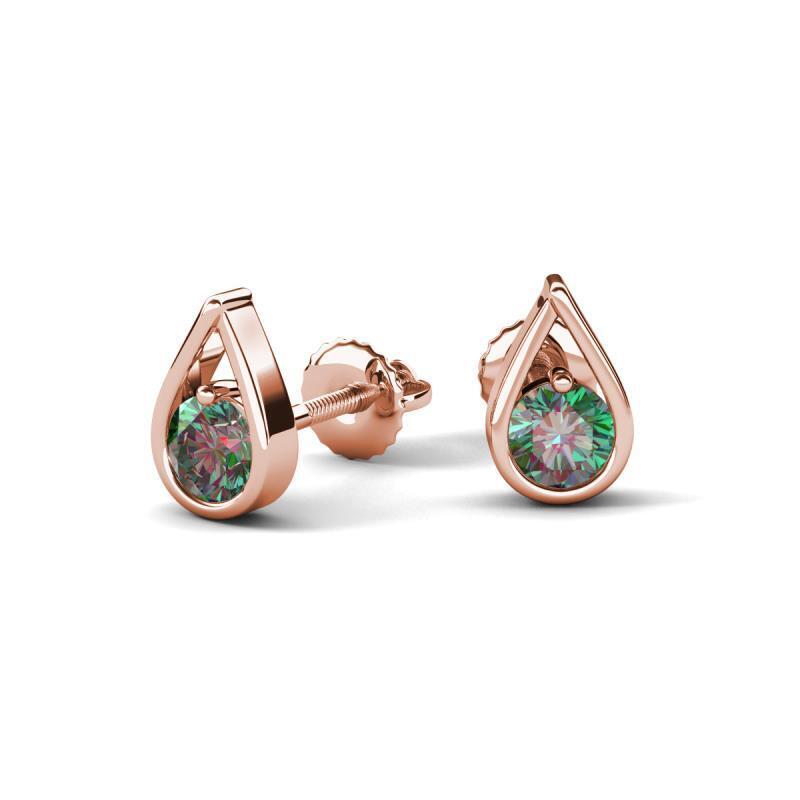 ★★Adairs★★ Premium Top Mint JJ1445 Round Lab Cr Alexandrite 4.00mmTear Drop Solitaire Women