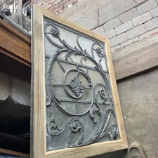 SG4923 antique heavy lead overlay window 26.75 x 33.75