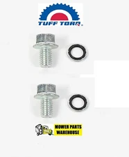 2 GENUINE OEM TUFF TORQ 187Q0399940 DRAIN BOLT PLUG KIT 8MM W/ SEAL WASHER