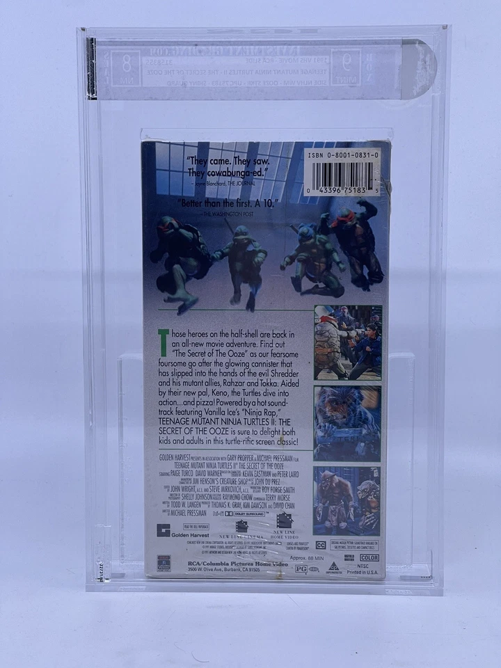 TMNT Teenage Mutant Ninja Turtles II Secret Of The Ooze 1991 SEALED VHS IGS 9 - Image 2 of 2