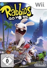 Nintendo Wii +Wii U RAYMAN RABBIDS GO HOME DEUTSCH GuterZust.