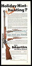 1960 MARLIN Model 39-A Lever-Action w/ 101 81-C Rifle PRINT AD Gun Advertising