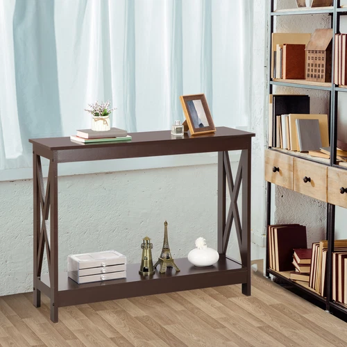 Console Entryway Sofa Table Rectangular Display Table for Living Room Hallway