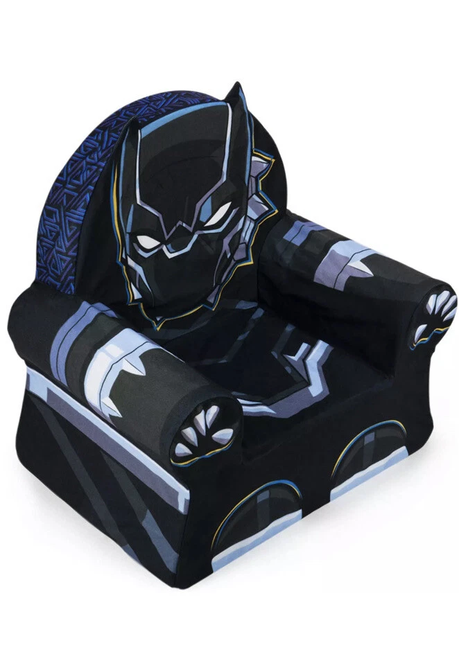 Silla tumbona cojín espuma cómoda para niños Marshmallow Furniture, pantera negra Foto 2 de 4