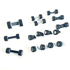 Lego Wheels, Tires, Axle Lot (40 Parts) 24 Wheels & Tires 16 Axles