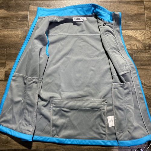 33,000ft Vest Women's Small Blue Waterproof Breathable Runnig Pockets Reflective - Picture 3 of 11