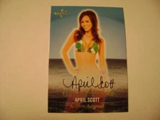 2025 Benchwarmer Girls of Summer April Scott AUTO GOLD NO SER# PLAYMATE SP