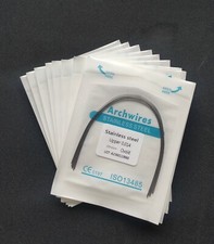 10Packs Dental Orthodontic Stainless Steel Arch Wires Round Ovoid Form 100Pcs