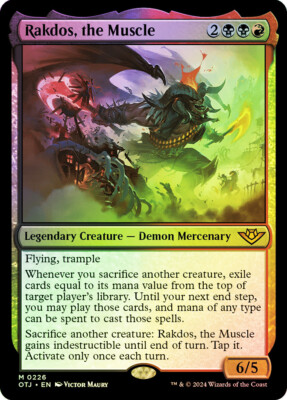 MTG FOIL Rakdos, the Muscle  - Outlaws of Thunder Junction #226