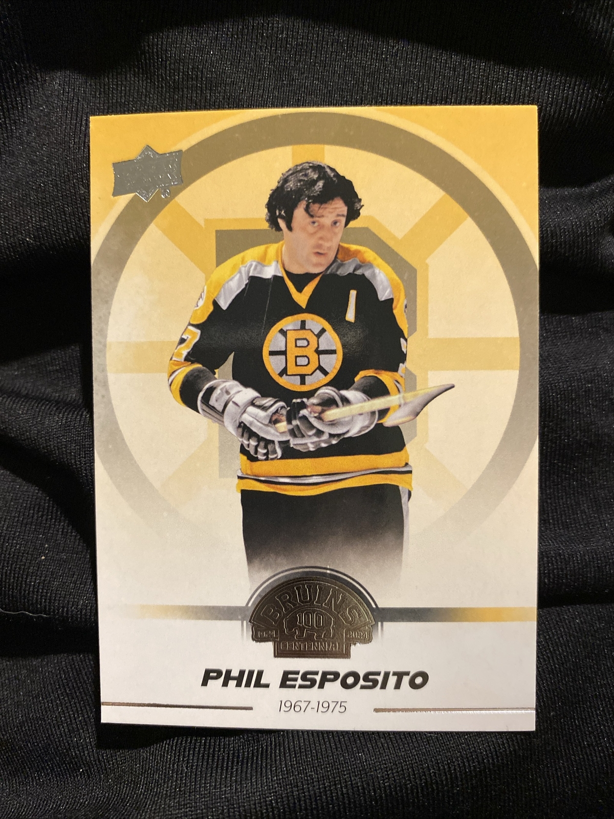 Phil Esposito #25 2023-24 Upper Deck Boston Bruins Centennial Hockey Base Box Set