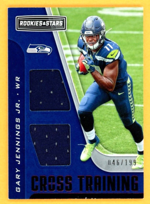 GARY JENNINGS JR 2019 Rookies Stars Cross Training Jersey MEM SER # /199