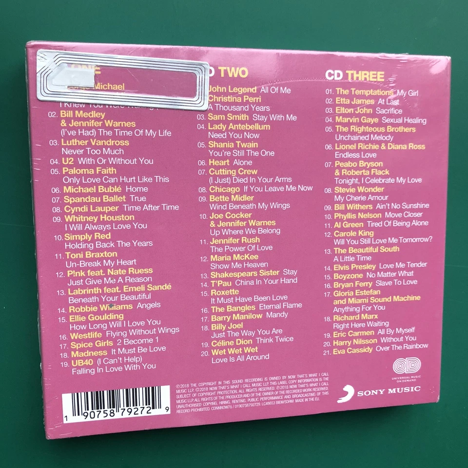 NOW THAT'S WHAT I CALL LOVE SONGS 3xCD Digipak George Michael Spice Girls SEALED - Image 3 of 4