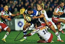 Sam BURGESS Bath Rugby Union Signed Autograph RARE 12x8 Photo 3 + COA