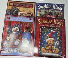 Sunshine Kisses & Warm Winter Wishes 1, 2, 5, 6 Holly Hanley Painting Books Lot
