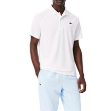 Lacoste Men's Big Fit Sport Regular Fit UV Protect Polo Shirt White 3X-Large