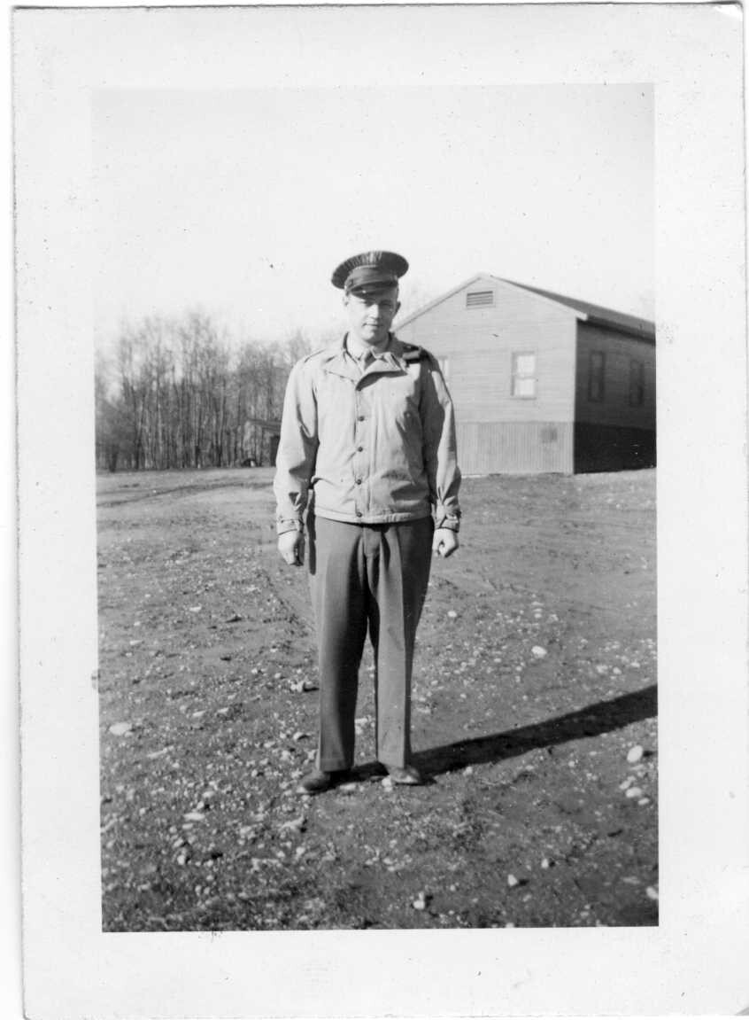 ORIGINAL VINTAGE PHOTO: Military Man Male Uniform 40's 40s WW2
