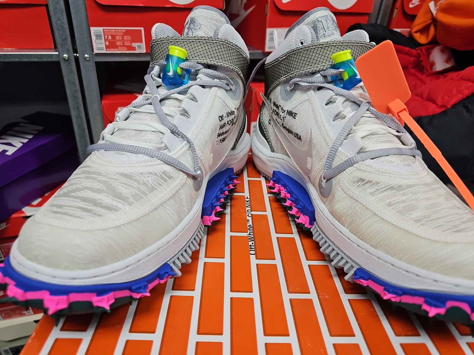 OFF WHITE X NIKE Nike Air Force 1 x bianco sporco ""Bianco CHIARO 2022 taglia 12 nuove in mano