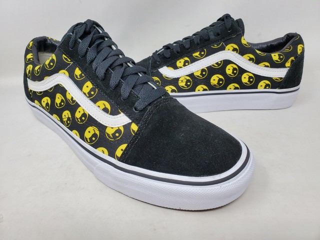 black and yellow vans old skool