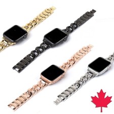 Stainless Steel Band Link Loop Strap For Apple Watch SE 9 8 7 6 SE 5 4 3 2 1