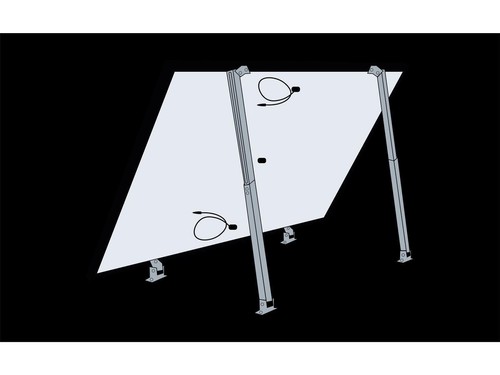Solar Panel Mounting Bracket for Flat Roofs, Roofs, Walls, Boats, Motorhomes, An - Picture 8 of 9