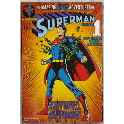 19X13 Wood DC Comics & TM Superman #1 Art! Very Rare! Kryptonite