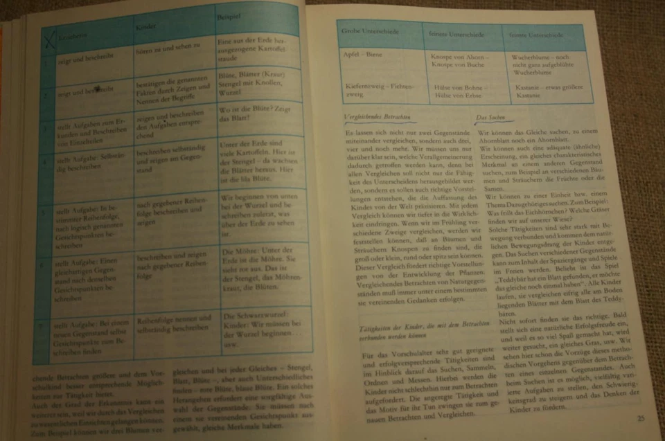 Naturbuch Gartenbuch Kindergarten Schulgarten Experimente Botanik DDR 1980 - Bild 2 von 4