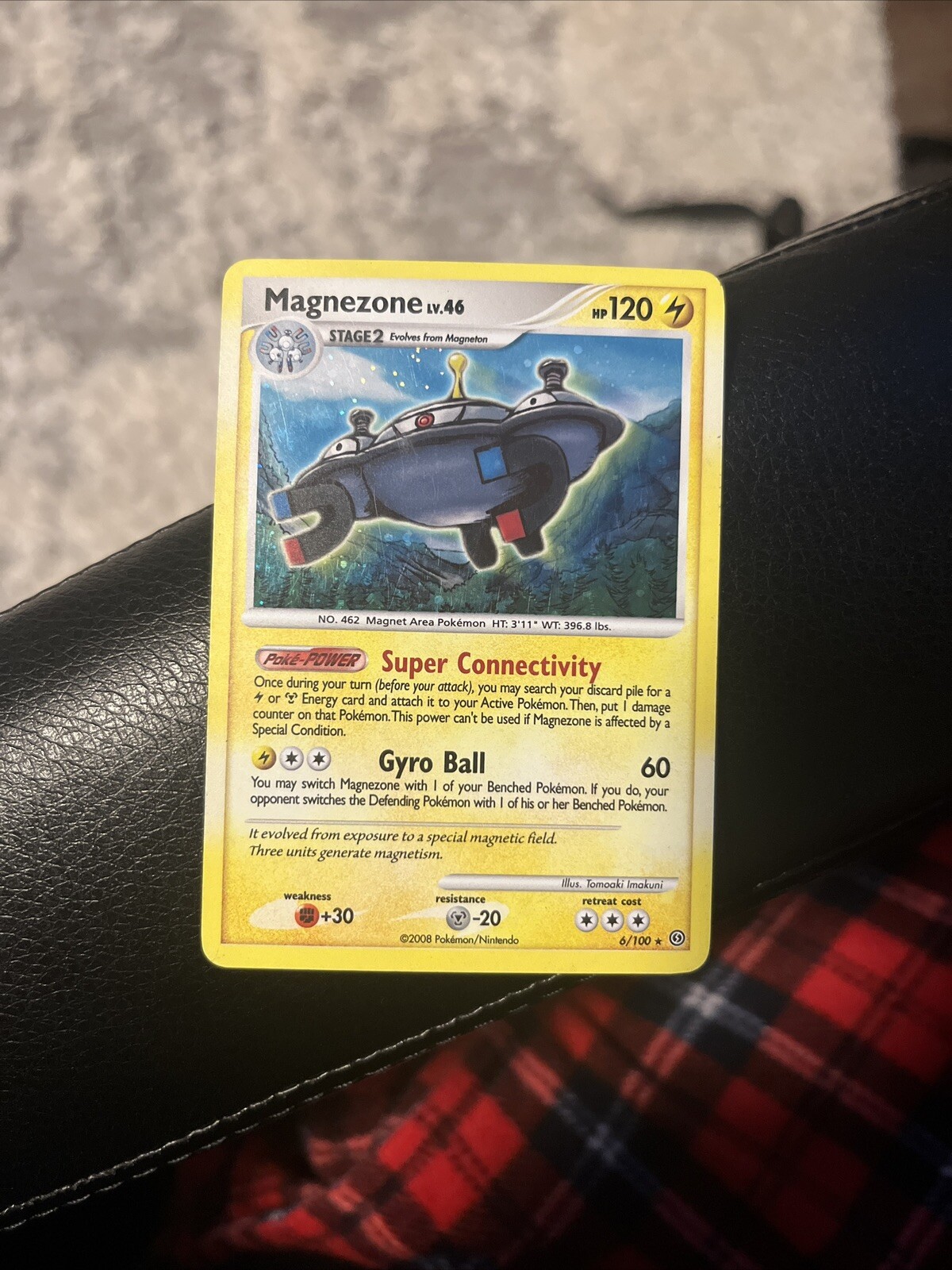 2008 MAGNEZONE 6/100 DP STORMFRONT POKEMON CARD RARE HOLO MP