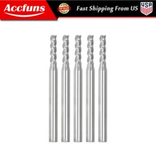 3/32" 4 Flute New 1-1/2" Overall Length 3/8" LOC New Carbide End Mill 5 PCS