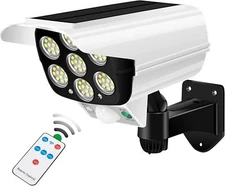 Outdoor Motion Sensor 2000 Lumens 77LEDs Spotlight Remote Controller FloodLights
