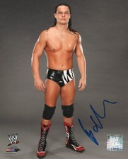 BO DALLAS WWE SIGNED 8x10 PHOTOFILE PHOTO AUTOGRAPH w/ COA