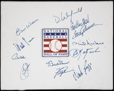 HALL OF FAME BASEBALL - AUTOGRAPH WITH CO-SIGNERS