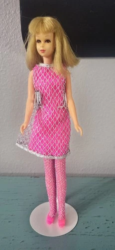 Vintage Barbie Francie  Outfit Silver Cage #1208  SWEET!! NO DOLL