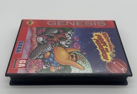 TOEJAM & EARL IN PANIC ON FUNKOTRON SEGA GENESIS CART CASE NO MANUAL TESTED